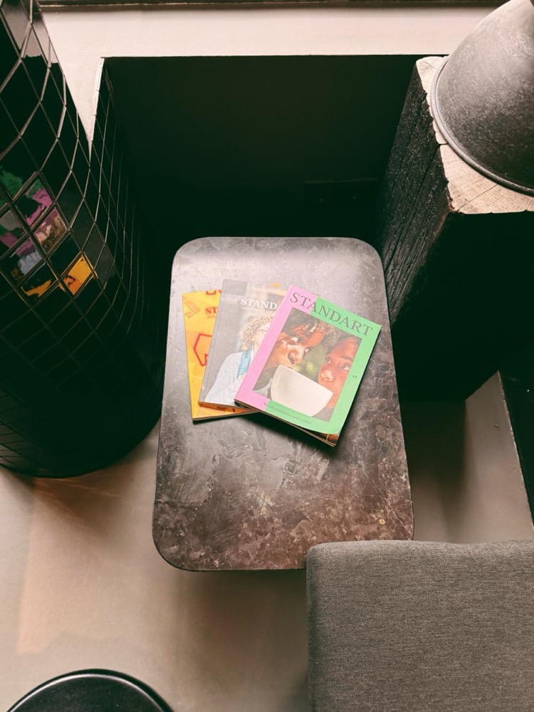 Standart coffee magazines on a table