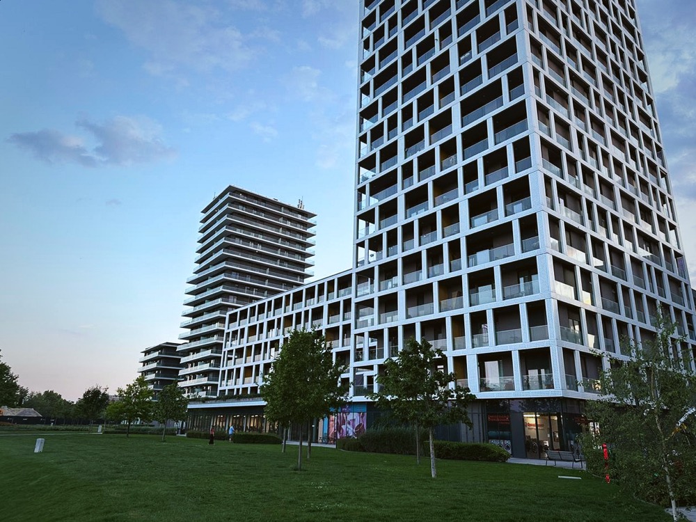 Residential towers near FLAVA beach
